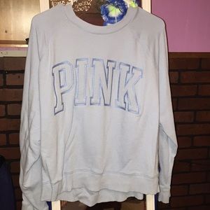 VS pink sweatshirt-kinda thing.